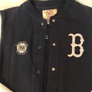 47 brand Boston Red Sox snap button sweatshirt